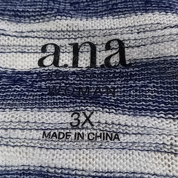 ana A New Approach Short Sleeve Lightweight V-Neck Sweater Size 3X - Picture 11 of 11